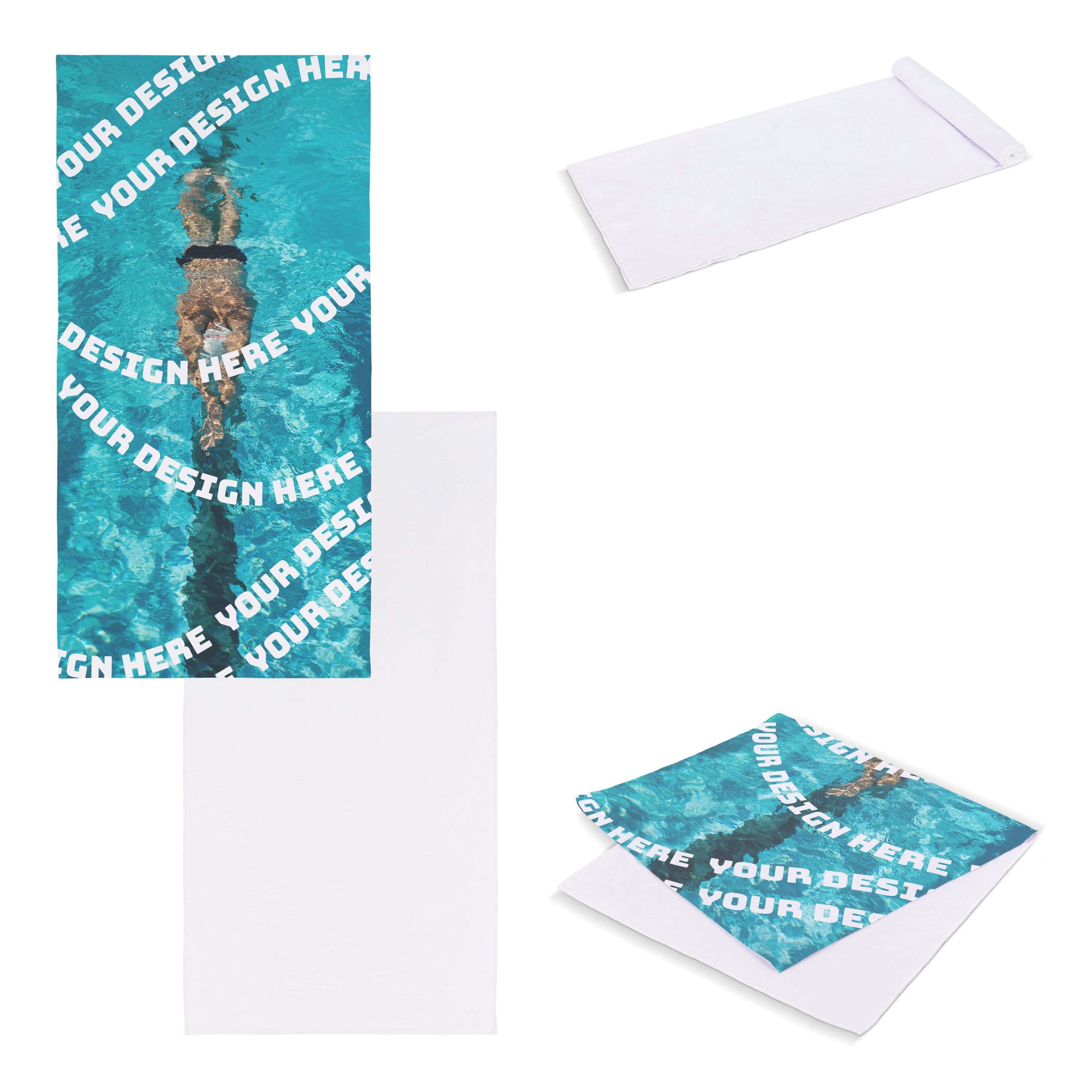 Schnelltrocknendes Handtuch 50 x 100 cm (200 g/m²) Sublimationsdruck - weiss-489