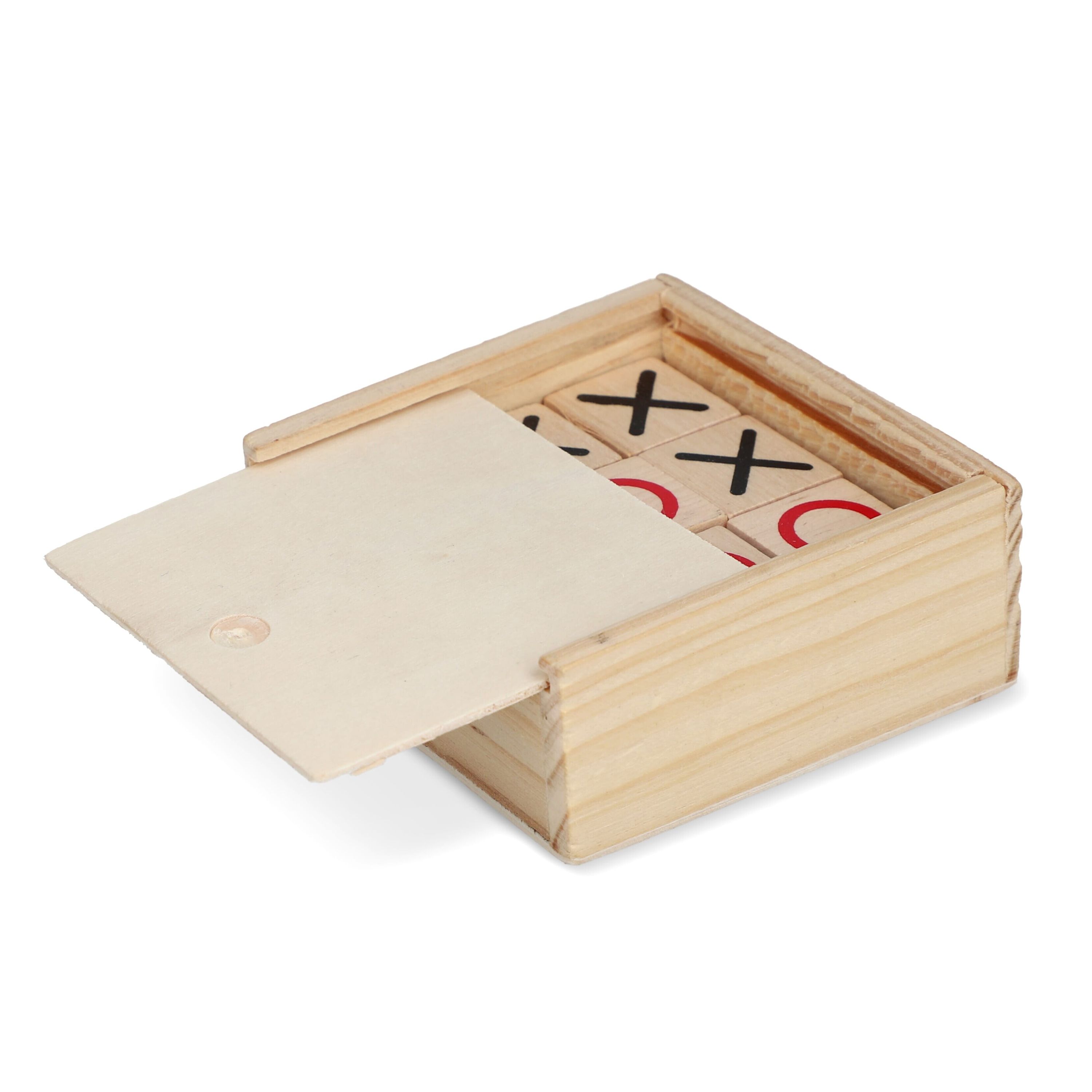 Tic Tac Toe Set in Holzkiste - holz-369