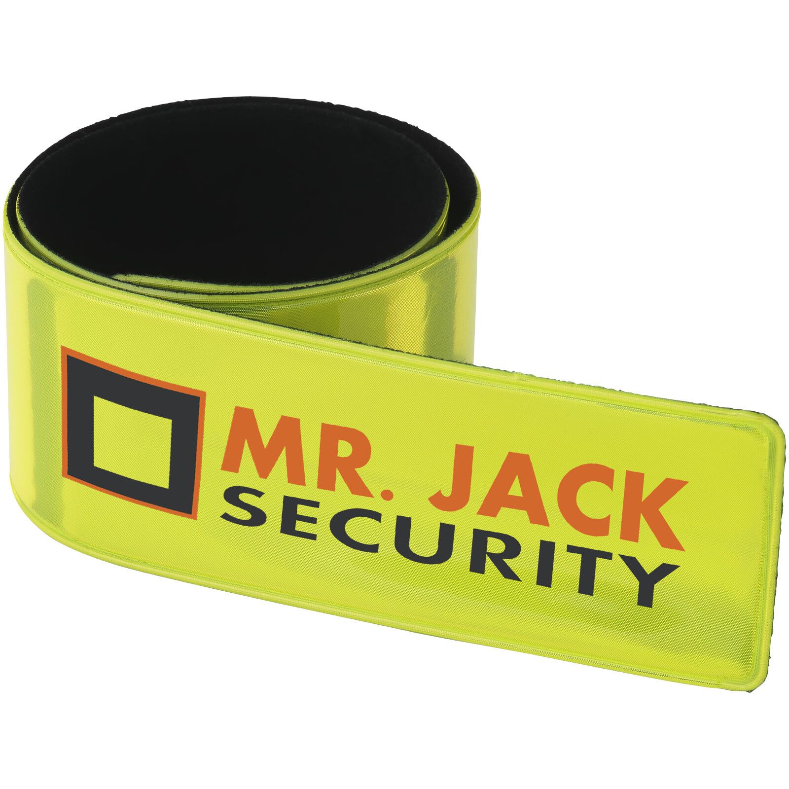 RFX Hitz 34 cm reflektierendes PVC Schnapparmband - neongelb-630