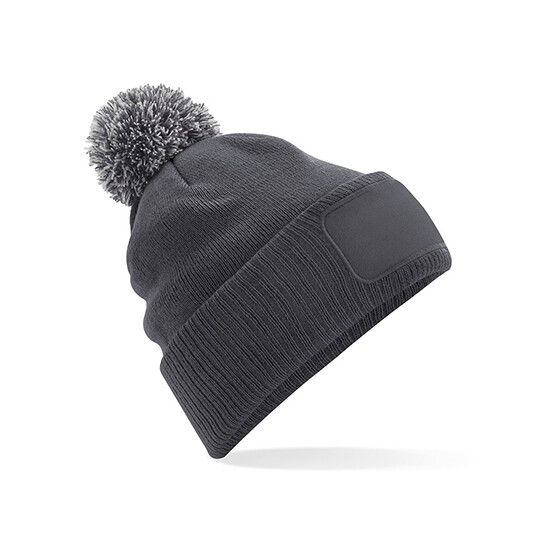 Snowstar® Patch Beanie - graphite grey - light grey-709