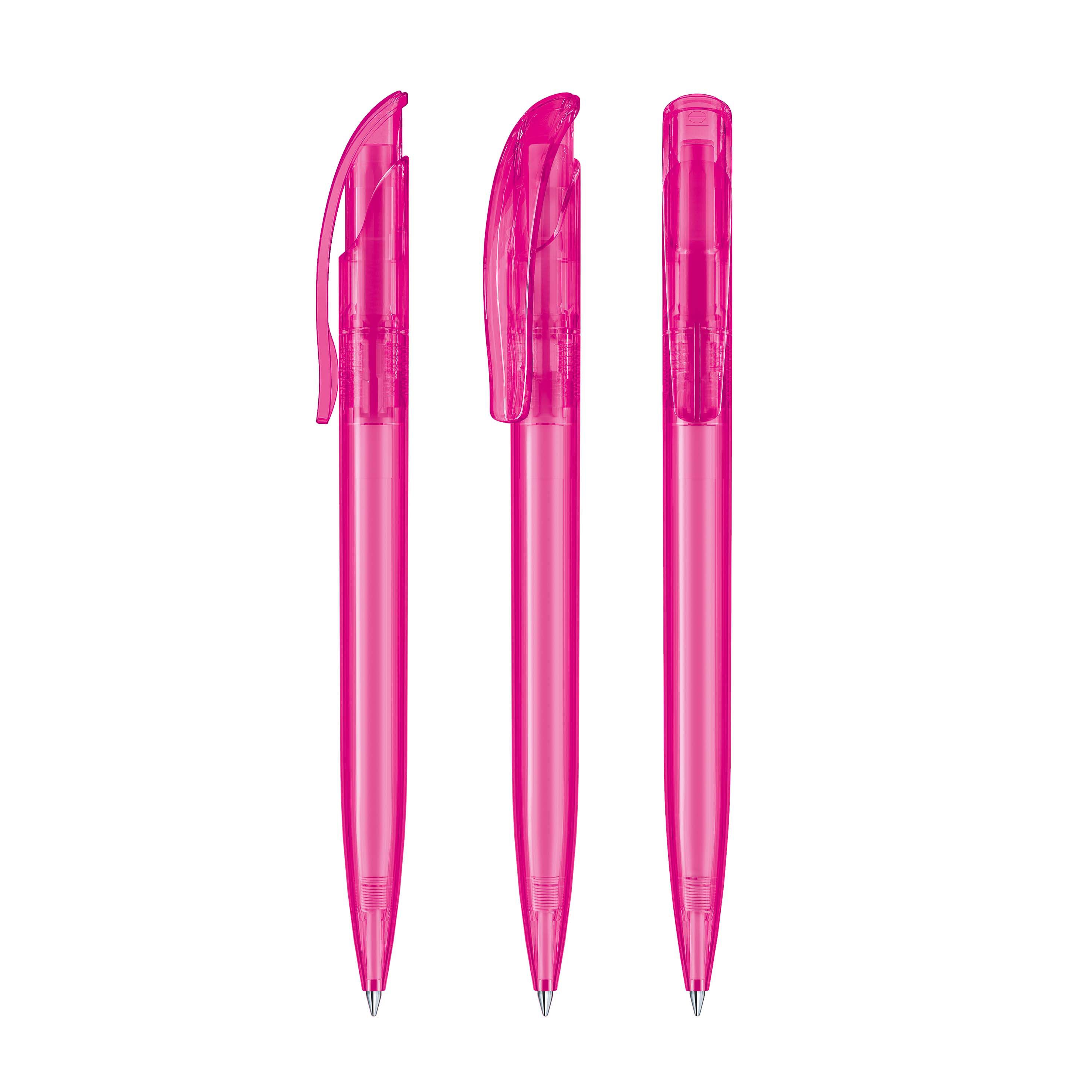 Challenger Clear Druckkugelschreiber - rhodamine red - pink-74