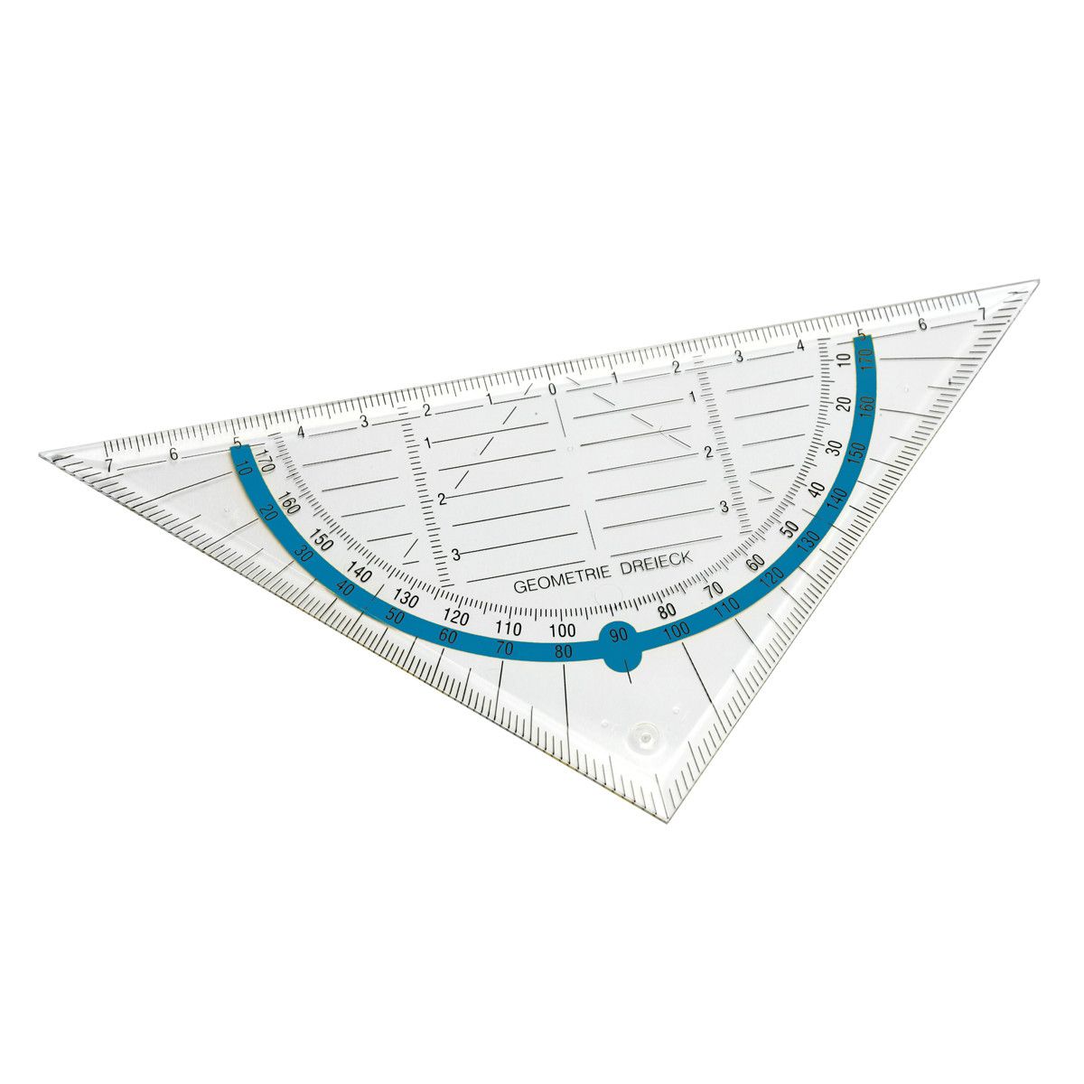 Geodreieck - transparent - blau-753