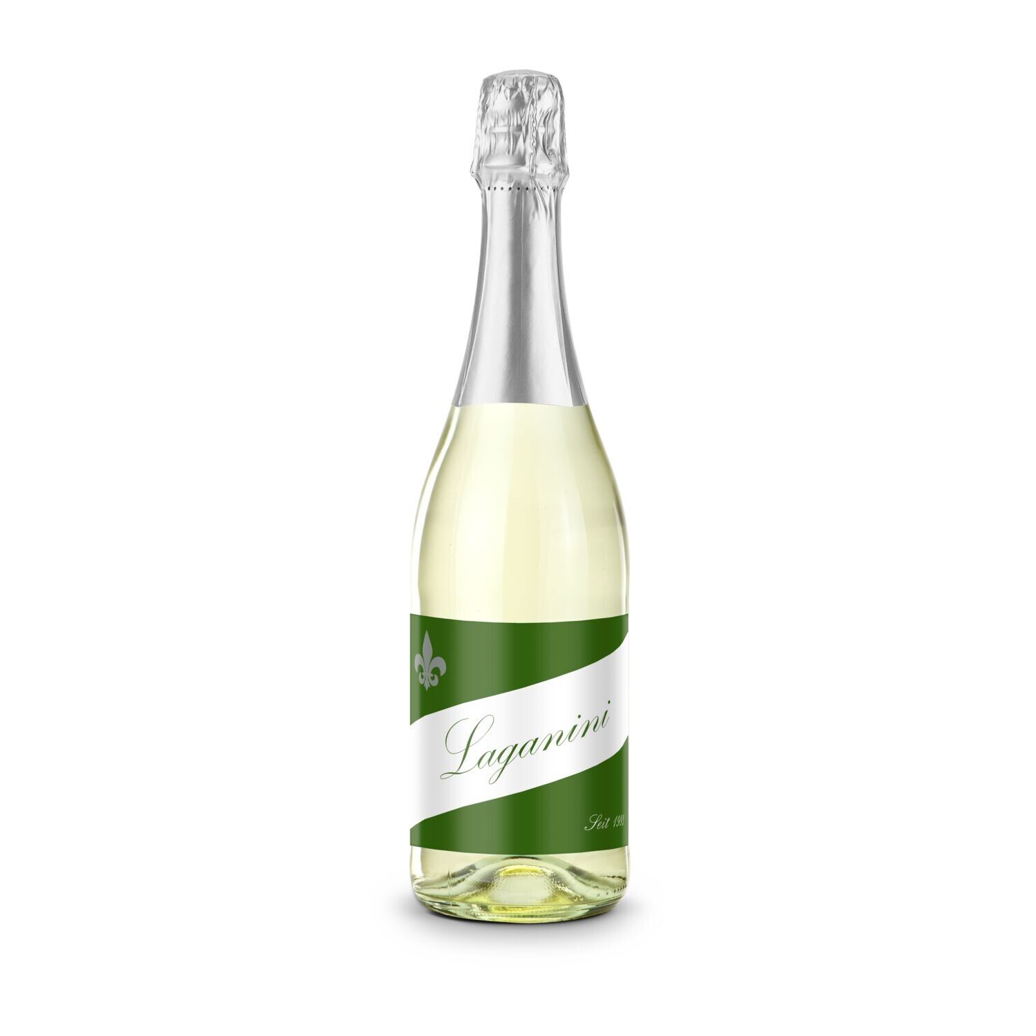 Sekt Cuvée - Flasche klar, 0,75 l - Kapselfarbe Silber-9
