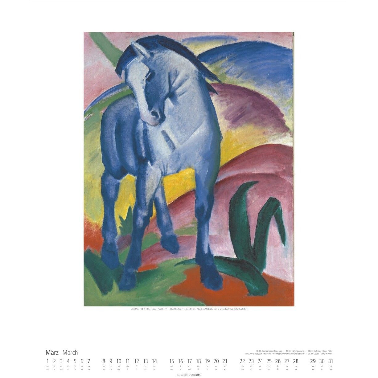 Der Blaue Reiter - Kunst & Kultur Kalender-520