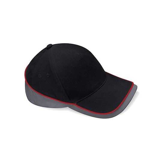 Teamwear Competition Cap - black - graphite grey - classic red-710
