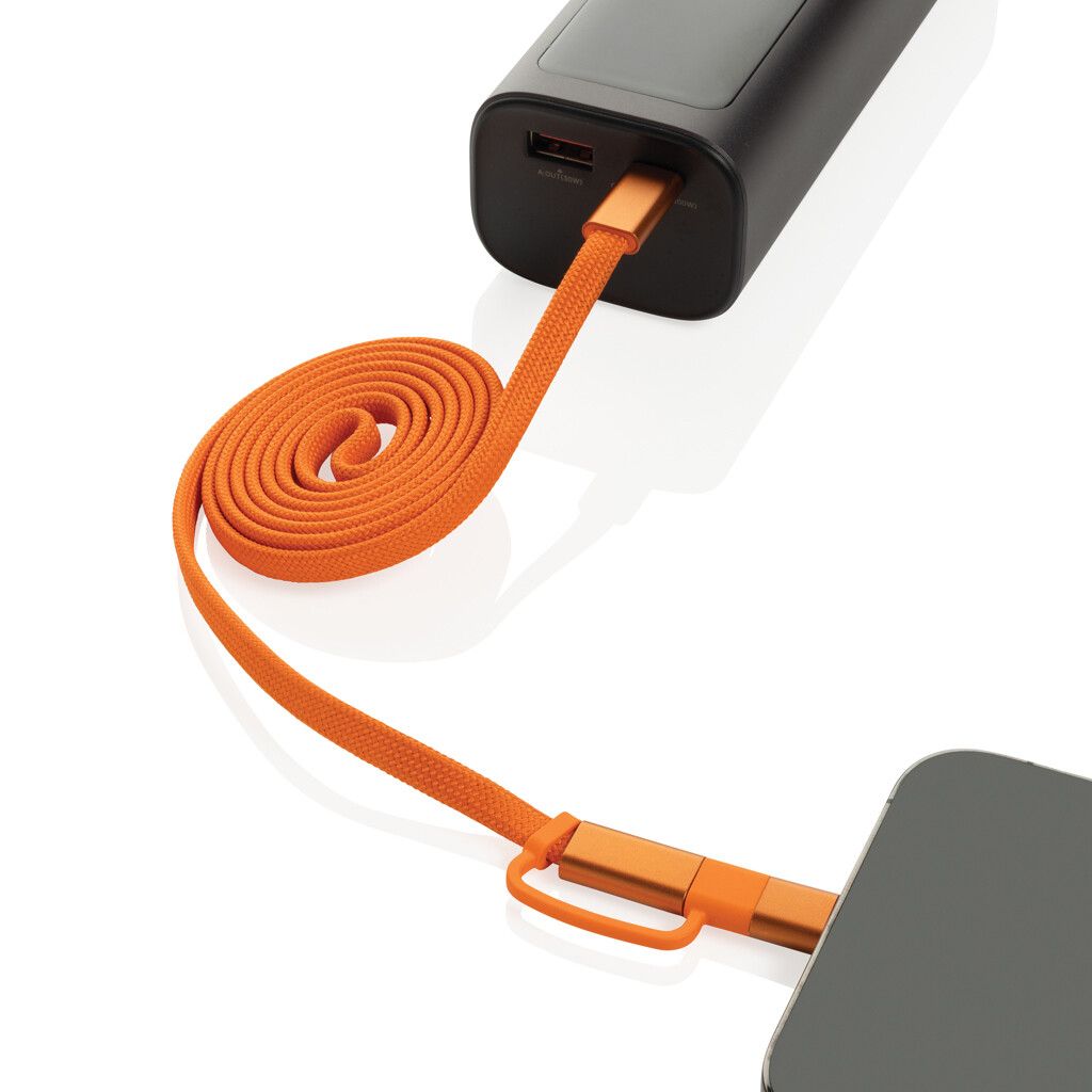 Arc ultradünnes 60W 2-in-1 Magnetkabel - orange-679