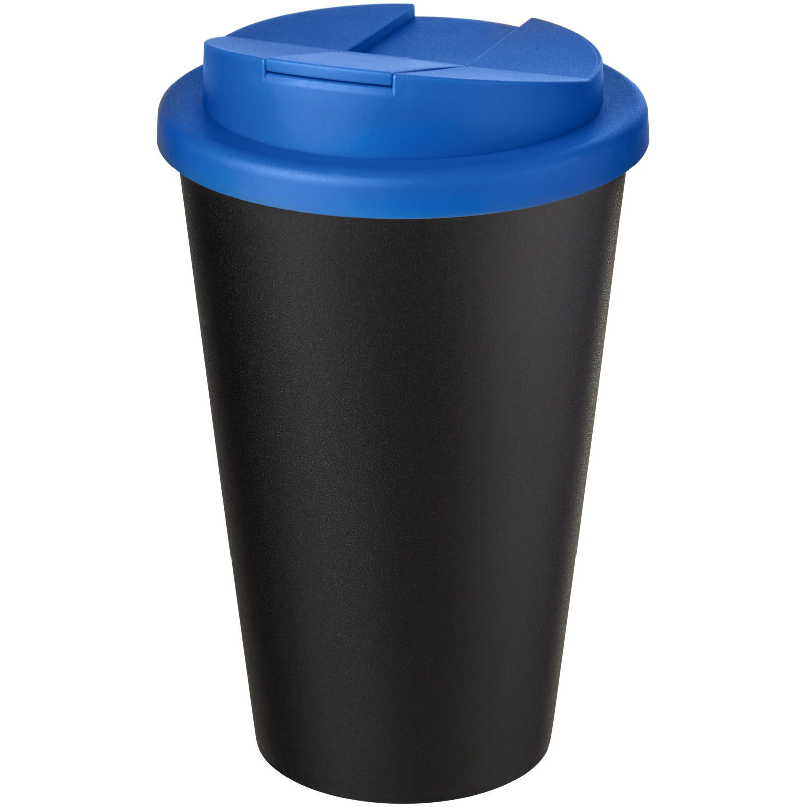 Americano Eco 350 ml recycelter Becher mit auslaufsicherem Deckel - mittelblau -  schwarz-50