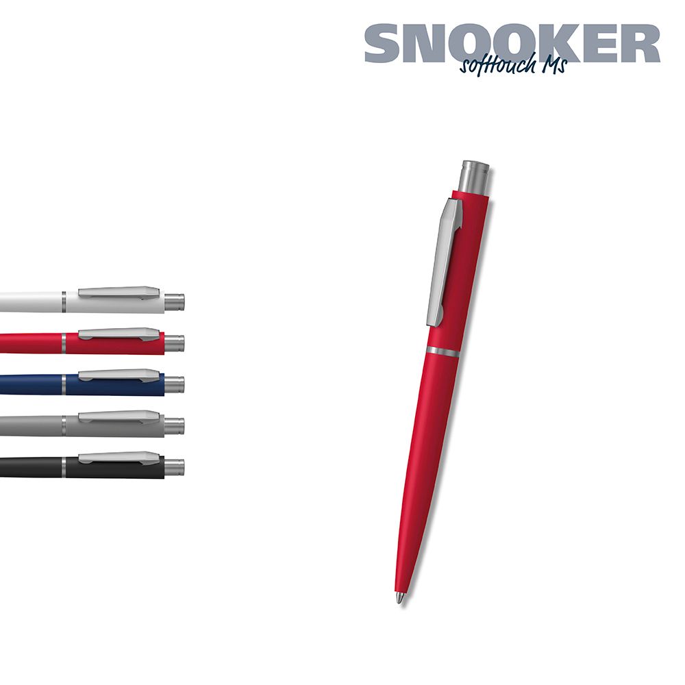 Druckkugelschreiber Snooker softtouch Ms - softtouch hellgrün-485