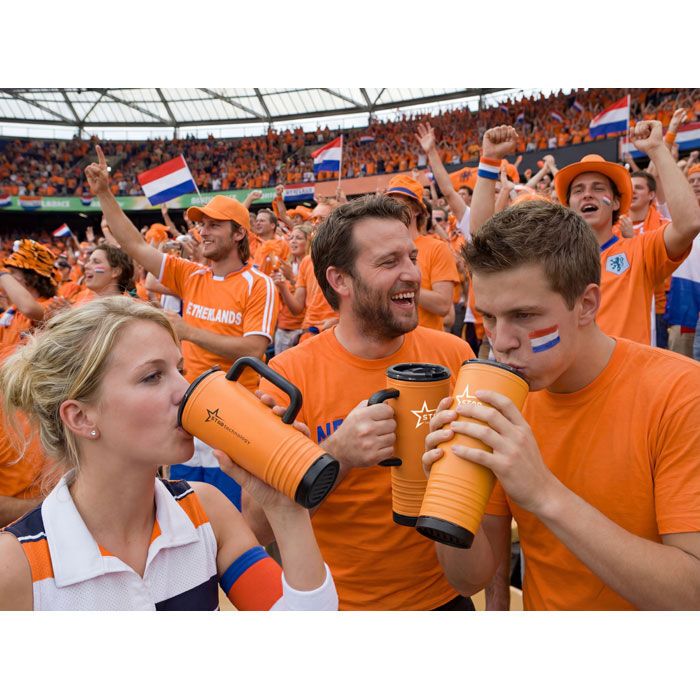 Doppelwandiger Becher 700ml HOWLER CUP - orange-886