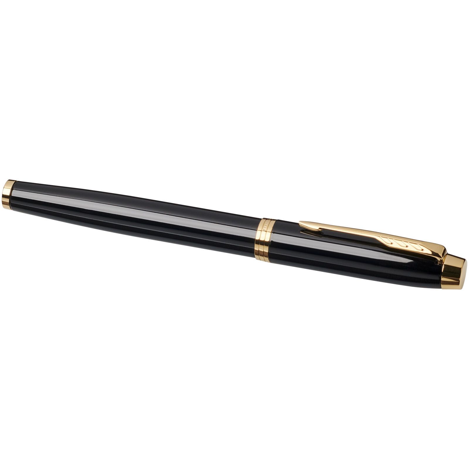 Parker IM Füllfederhalter (blaue Mine) - schwarz -  gold-358
