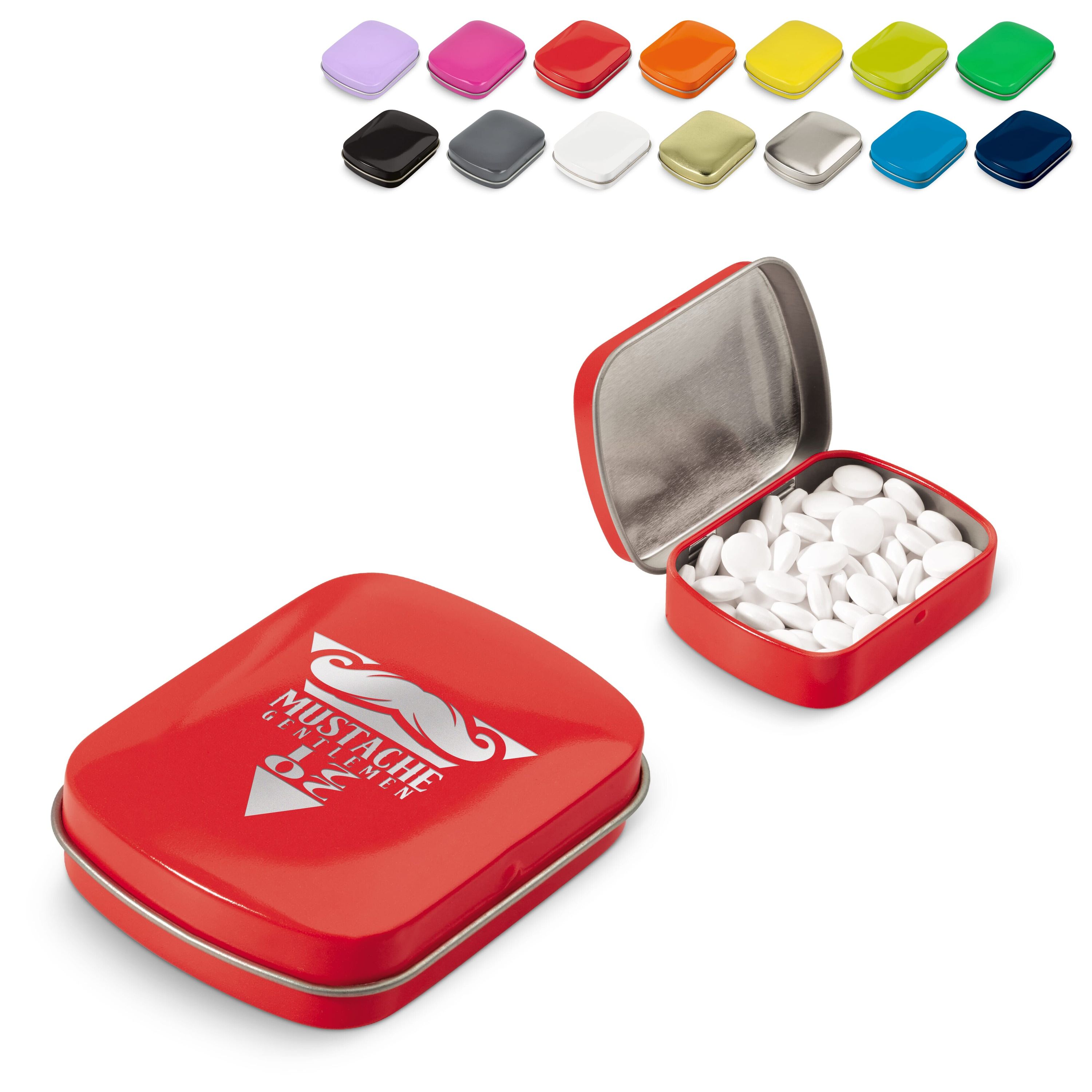 Mini Pfefferminzdose - weiss-213