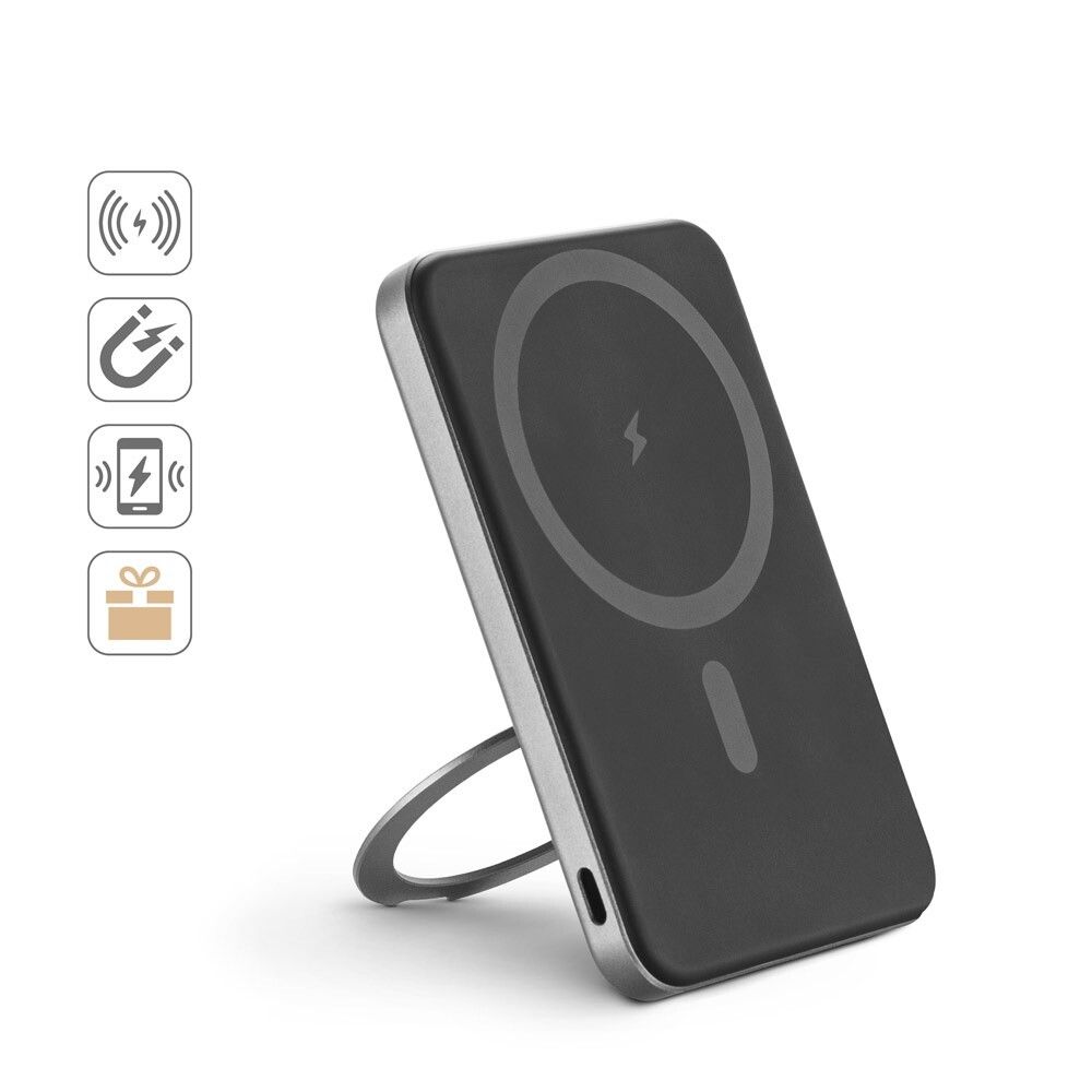 WARSHEL 5 Magnetische Powerbank mit 5.000 mAh - dunkelgrau-984