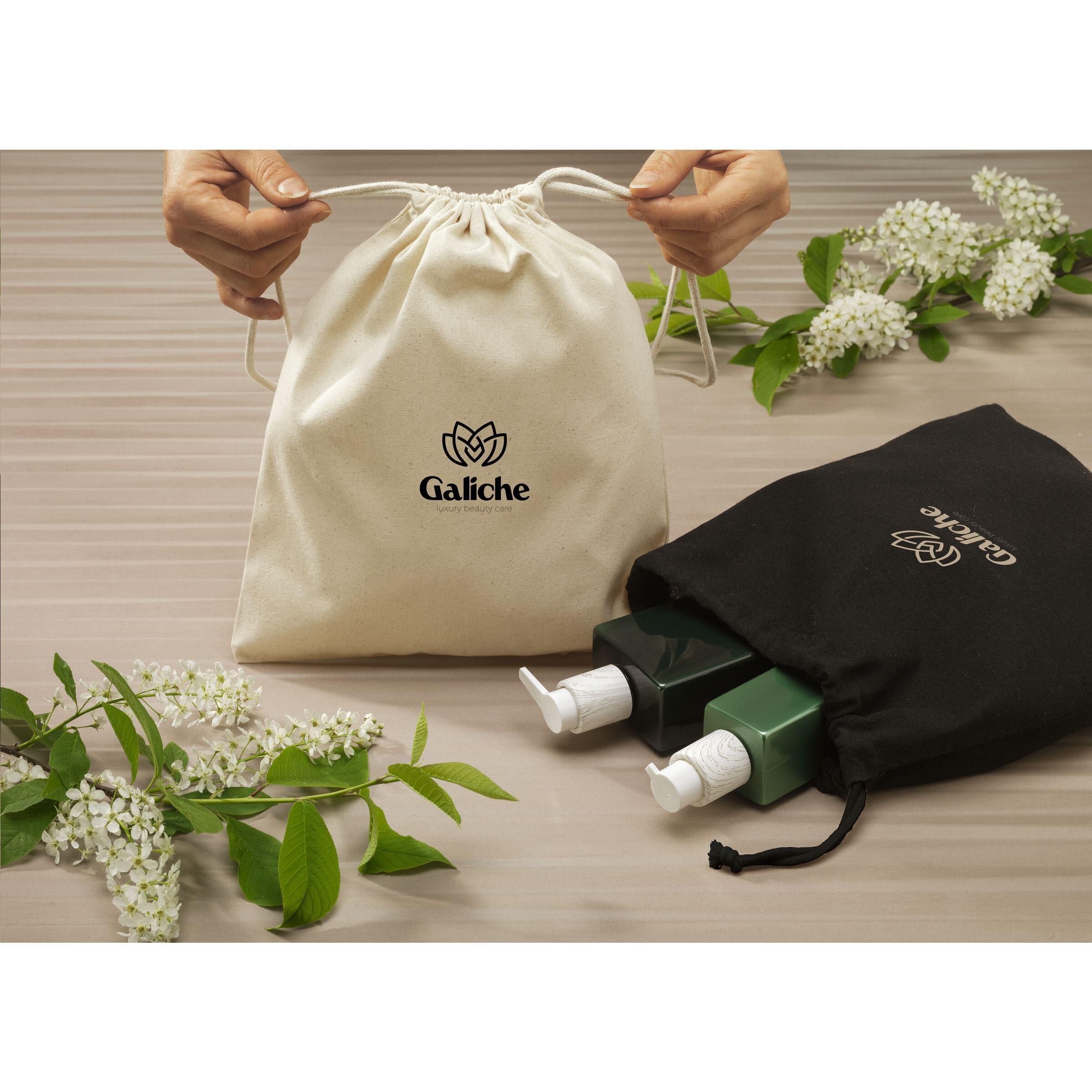 Gift Pouch GRS Recycled Cotton (150 g/m²) M - schwarz-192