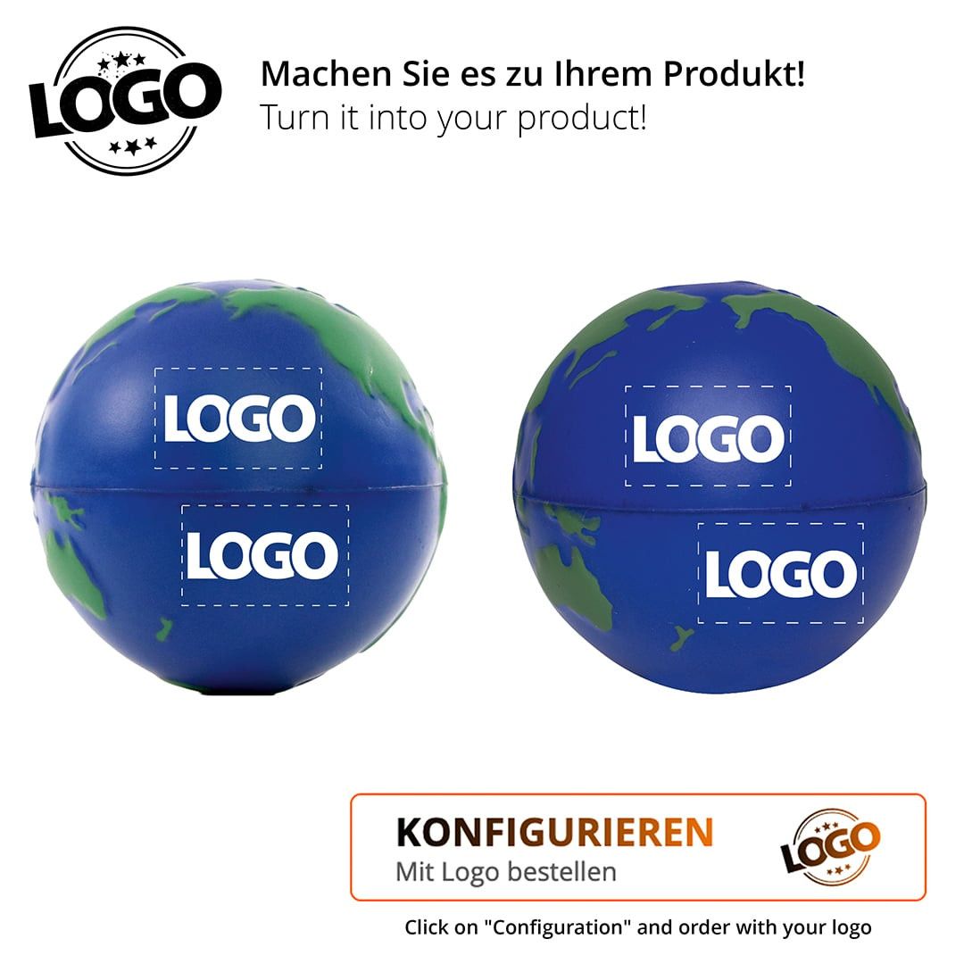 SQUEEZIES® Erdkugel - blau - grün-957