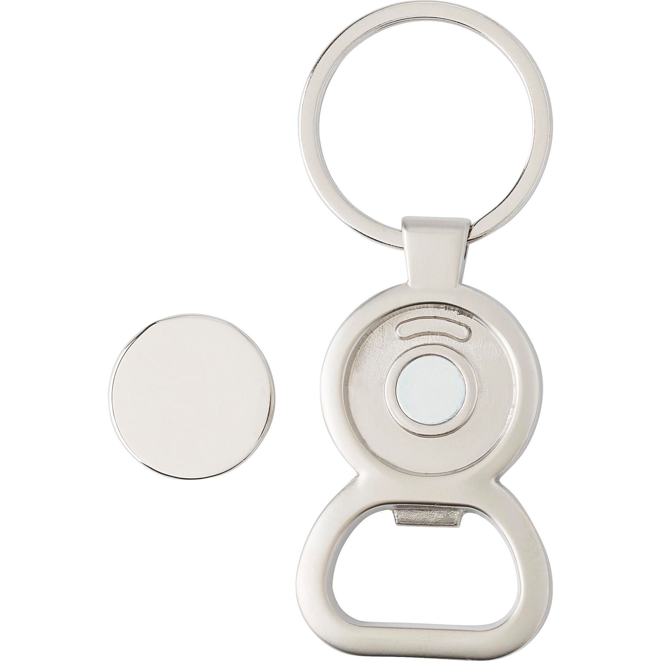 Schlüsselanhänger aus Metall Soren - silber-582