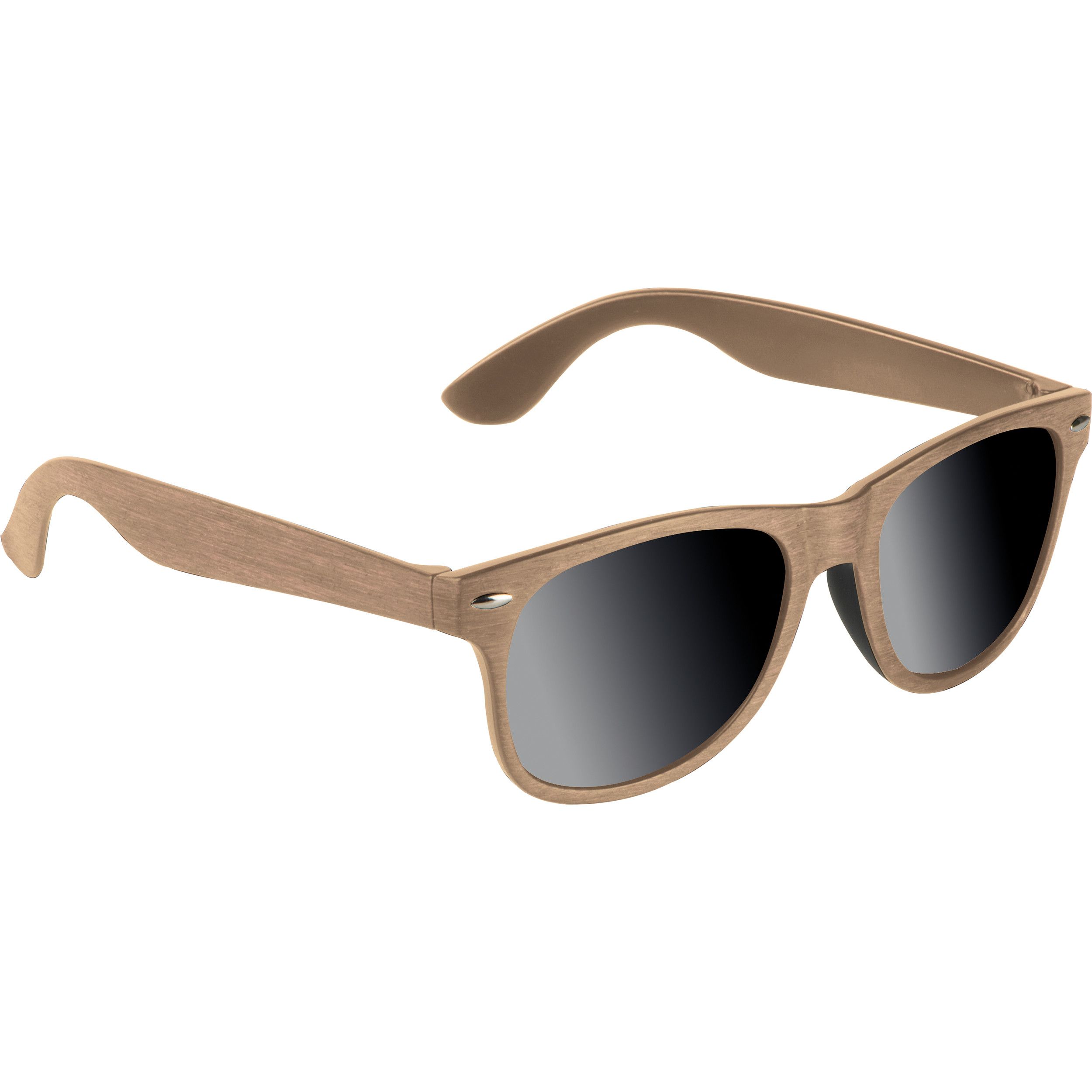 Sonnenbrille Woodlook - beige-753