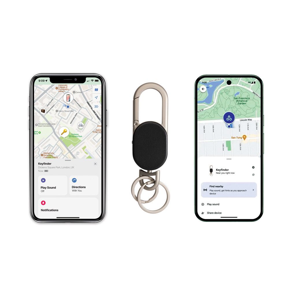 Keyfinder Dual Schlüsselanhänger mit weltweiter Ortung - schwarz-746