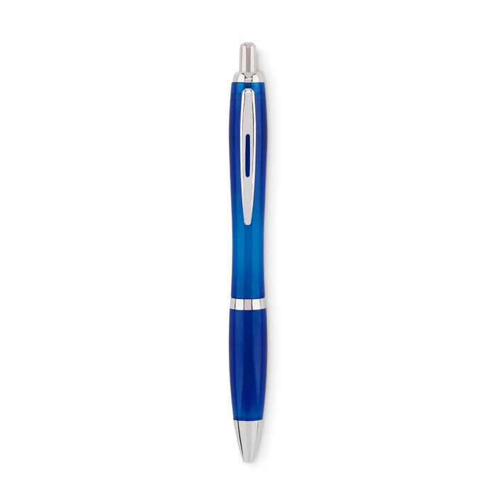 Druckkugelschreiber RPET RIO RPET - transparent blau-441