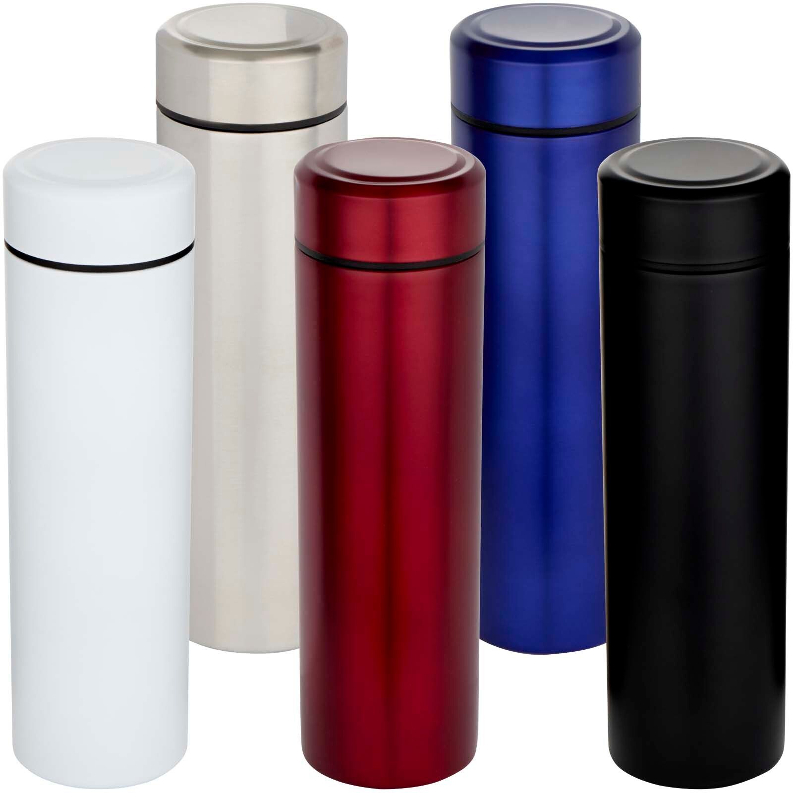 Taylor 450 ml Doppelwand Isolierflasche aus Edelstahl mit Teesieb - weiss-126