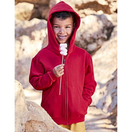 Kids´ Classic Hooded Sweat Jacket - royal blue-397