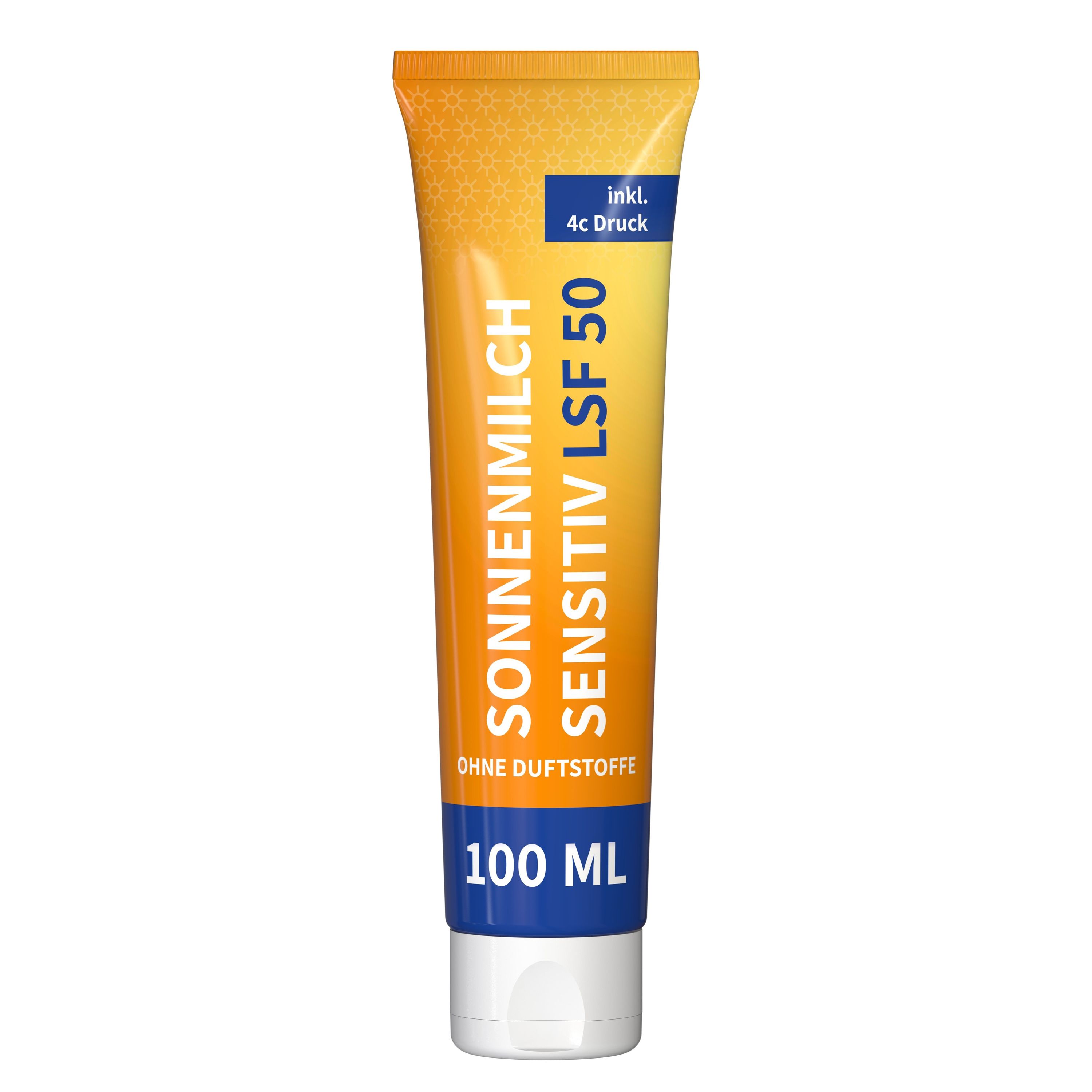 100 ml Tube Sonnenmilch LSF 50 (sensitiv) FullbodyPrint-906