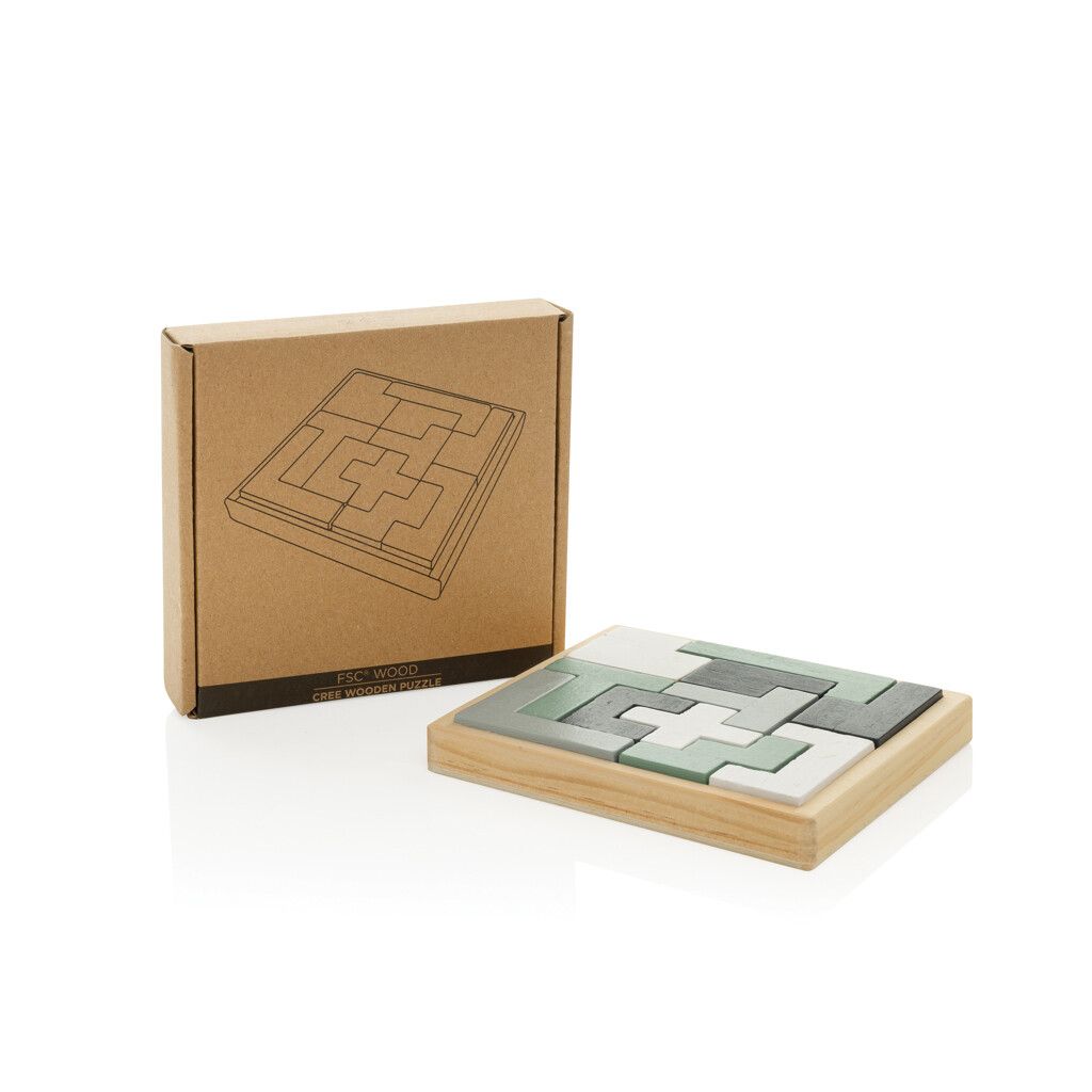 Cree Holz-Puzzle - braun-108
