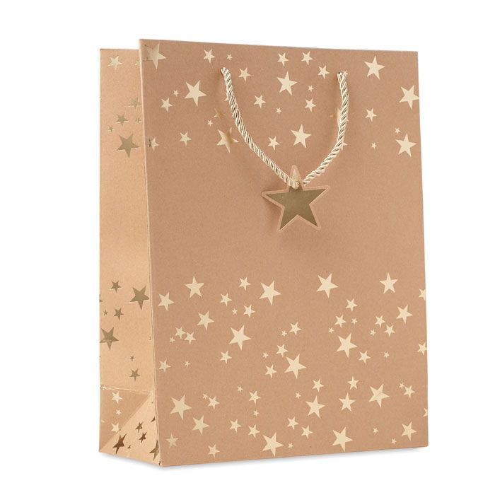 Geschenkpapiertüte SPARKLE - golden-496