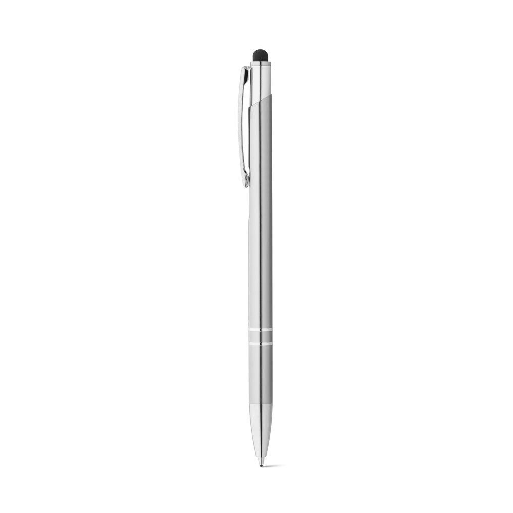 GALBA Aluminium-Kugelschreiber mit Touch Tip und Clip - satinsilber-616