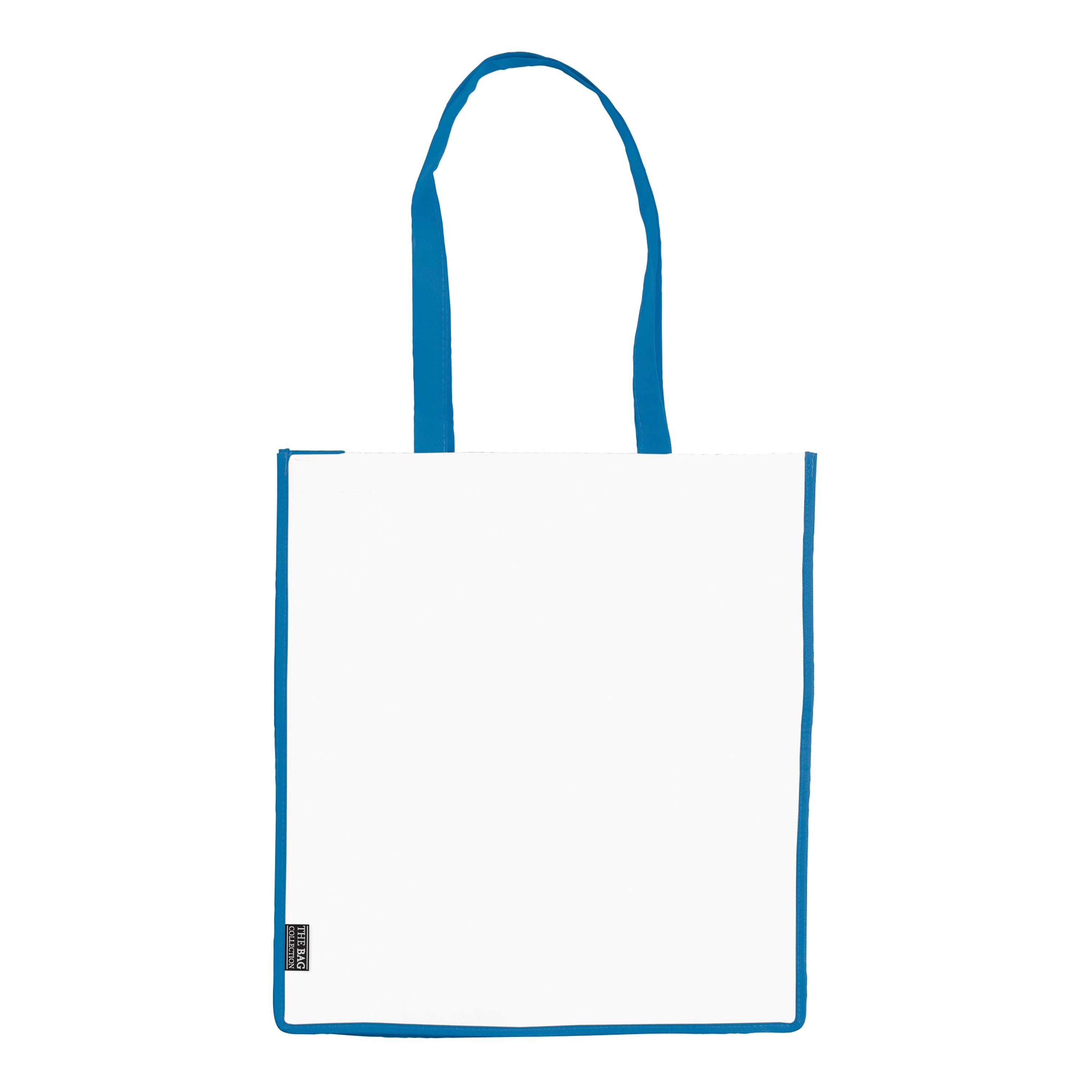 Tragetasche Non-Woven 75g/m² - weiss  -  blau-308