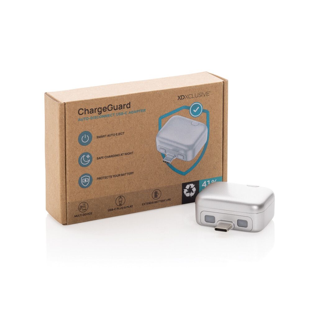 ChargeGuard RCS USB-C-Adapter mit automatischer Abschaltung - silber-822