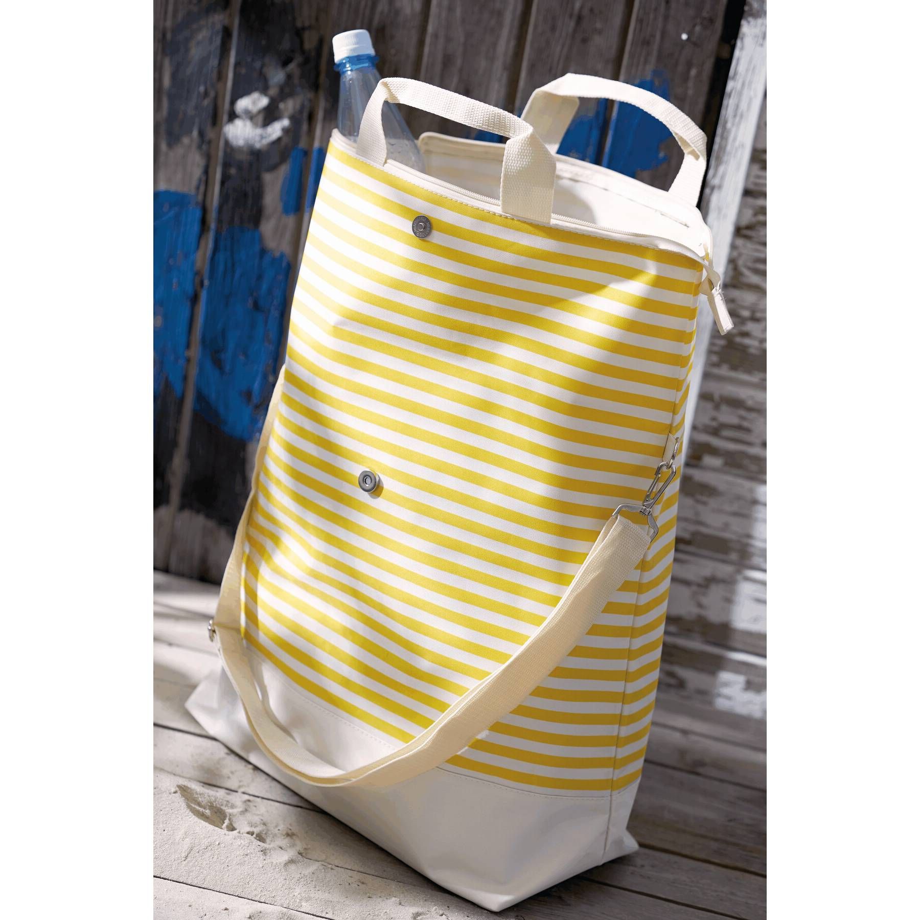 Strandtasche JUIST - beige - gelb-371