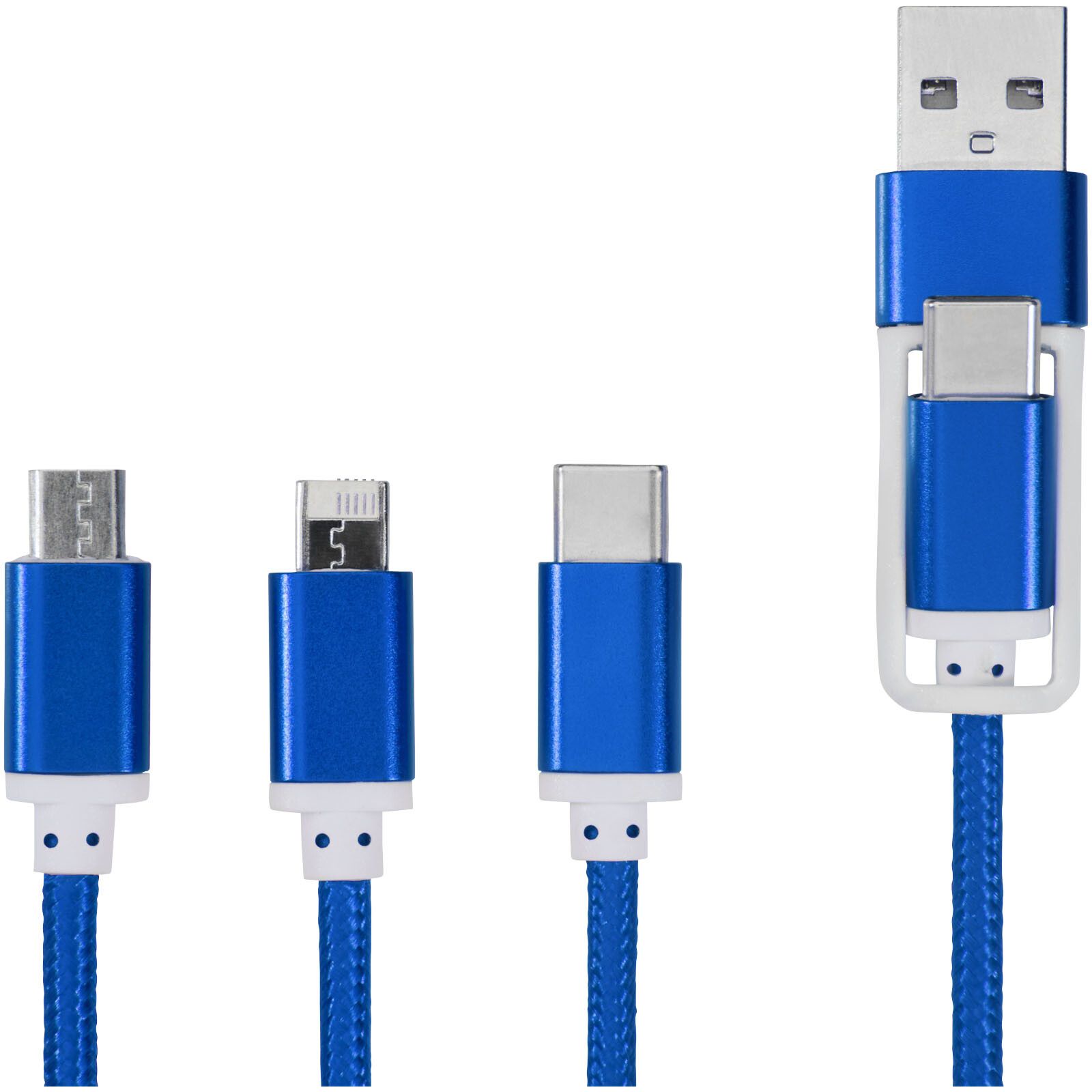 Versatile 5-in-1-Ladekabel - royalblau-107