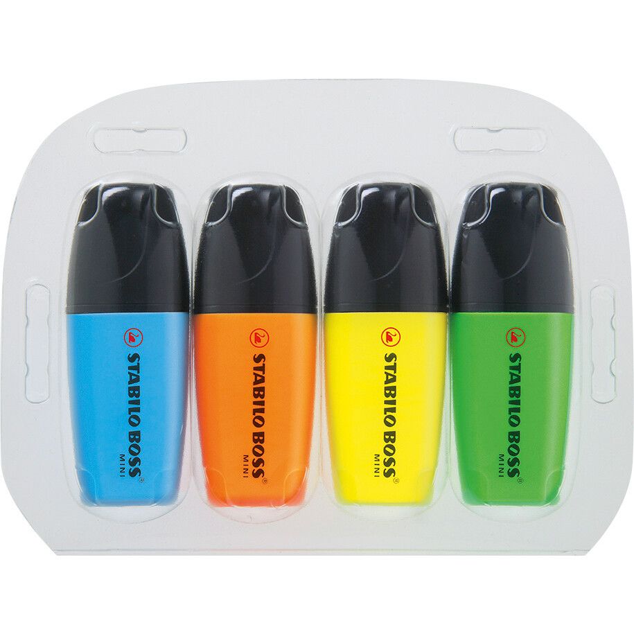 STABILO BOSS MINI 4er-Set Leuchtmarkierer-752