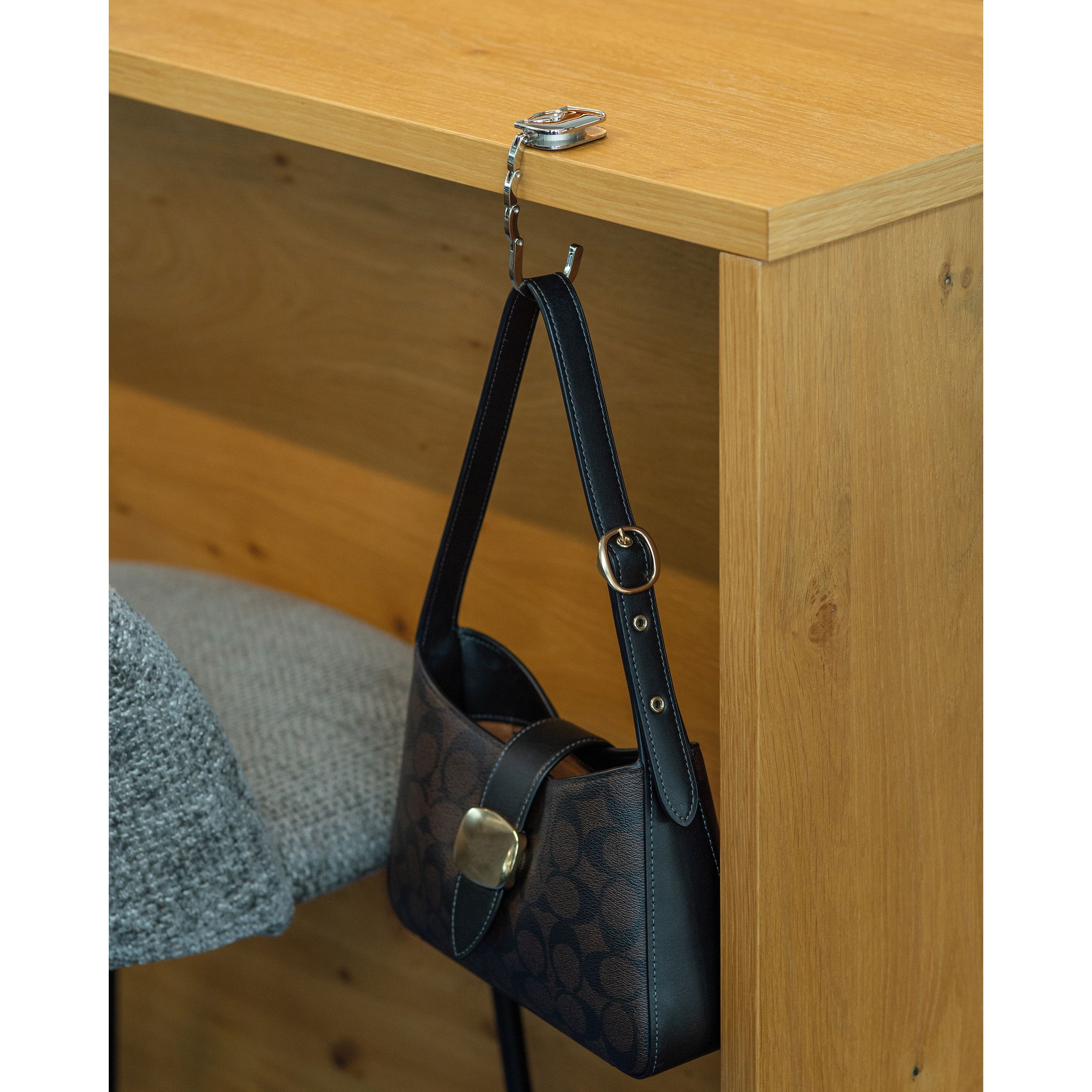 Taschenhalter DOROTHEA - silbergrau-456
