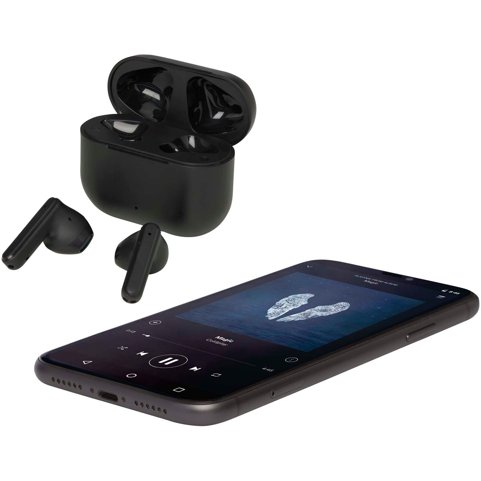 Altais True Wireless Bluetooth Headset aus recyceltem Kunststoff - schwarz-35