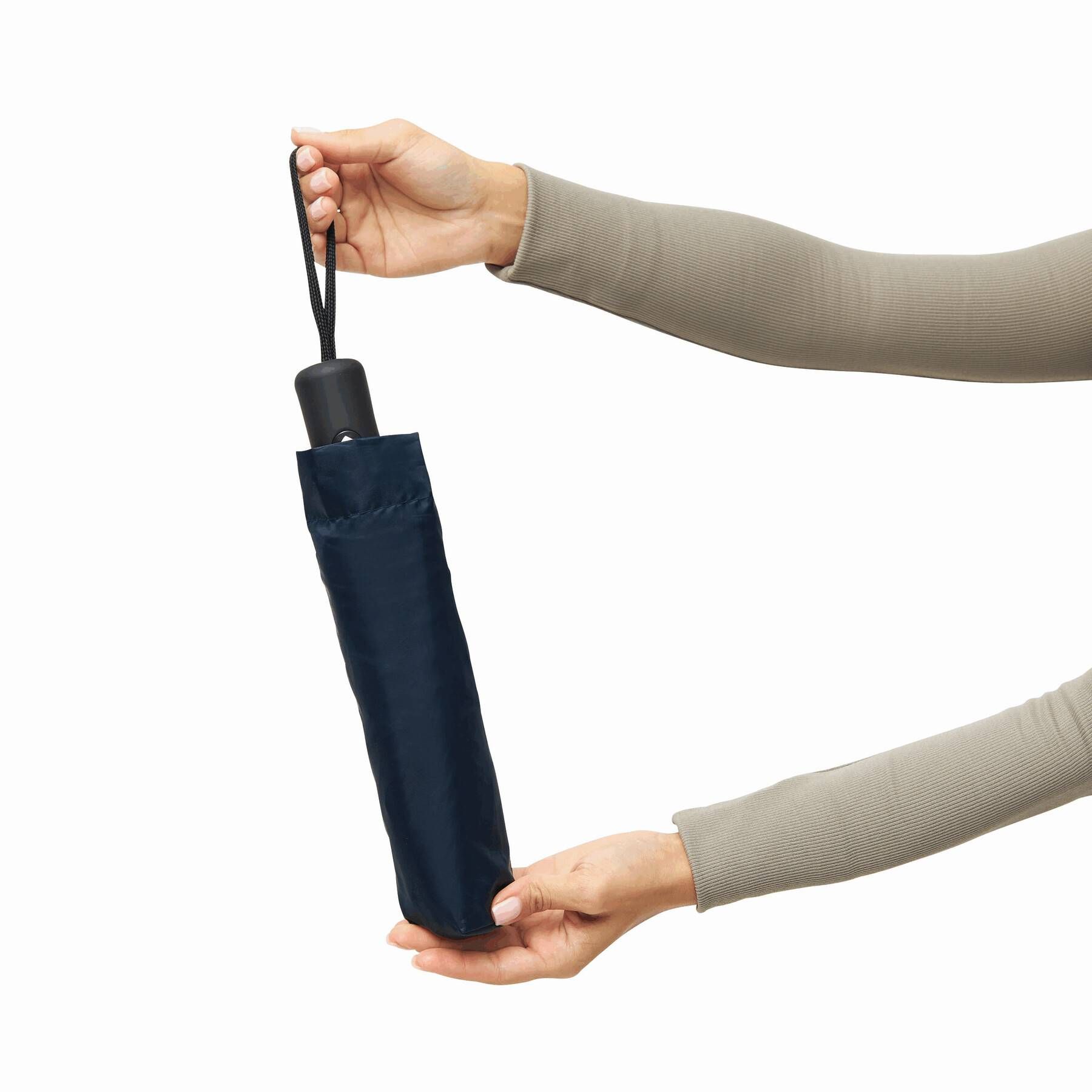 Vollautomatischer Windproof-Taschenschirm PLOPP - marineblau-150
