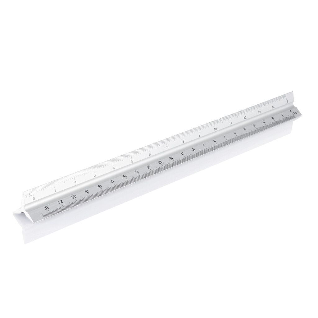 Aluminiumlineal 30 cm - silber-994