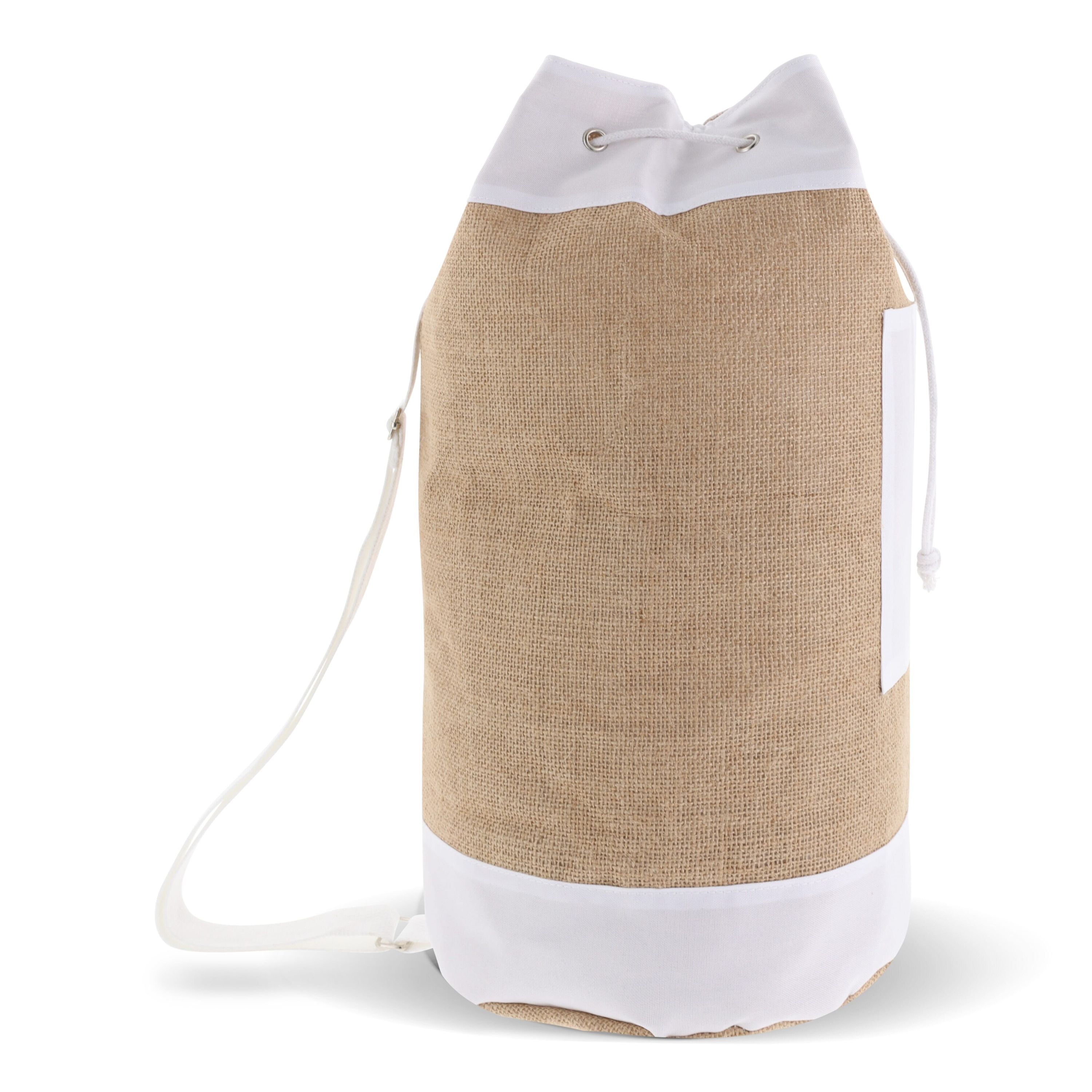 Seesack aus Baumwolle und Jute - natur-550