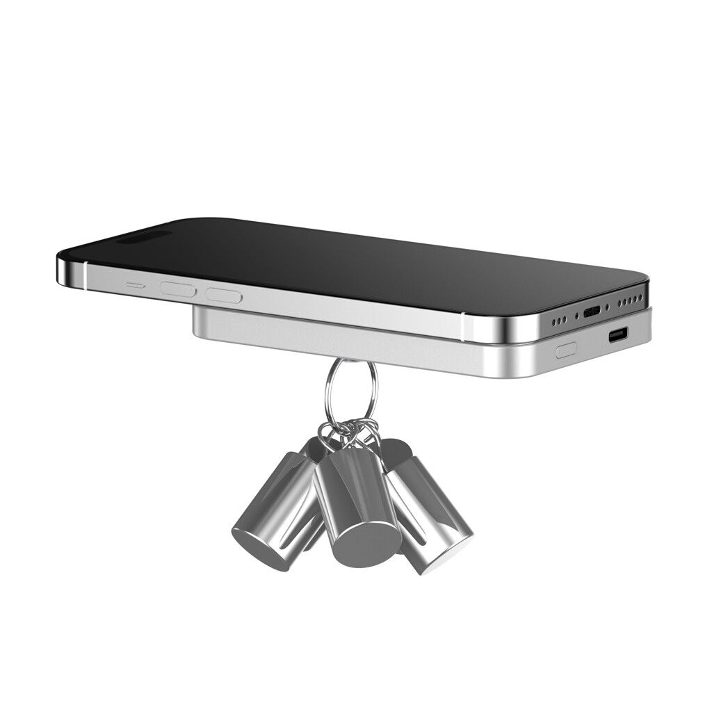Urban Vitamin Richmond 5000mAh Powerbank aus RCS Plastik/Alu - silber-904