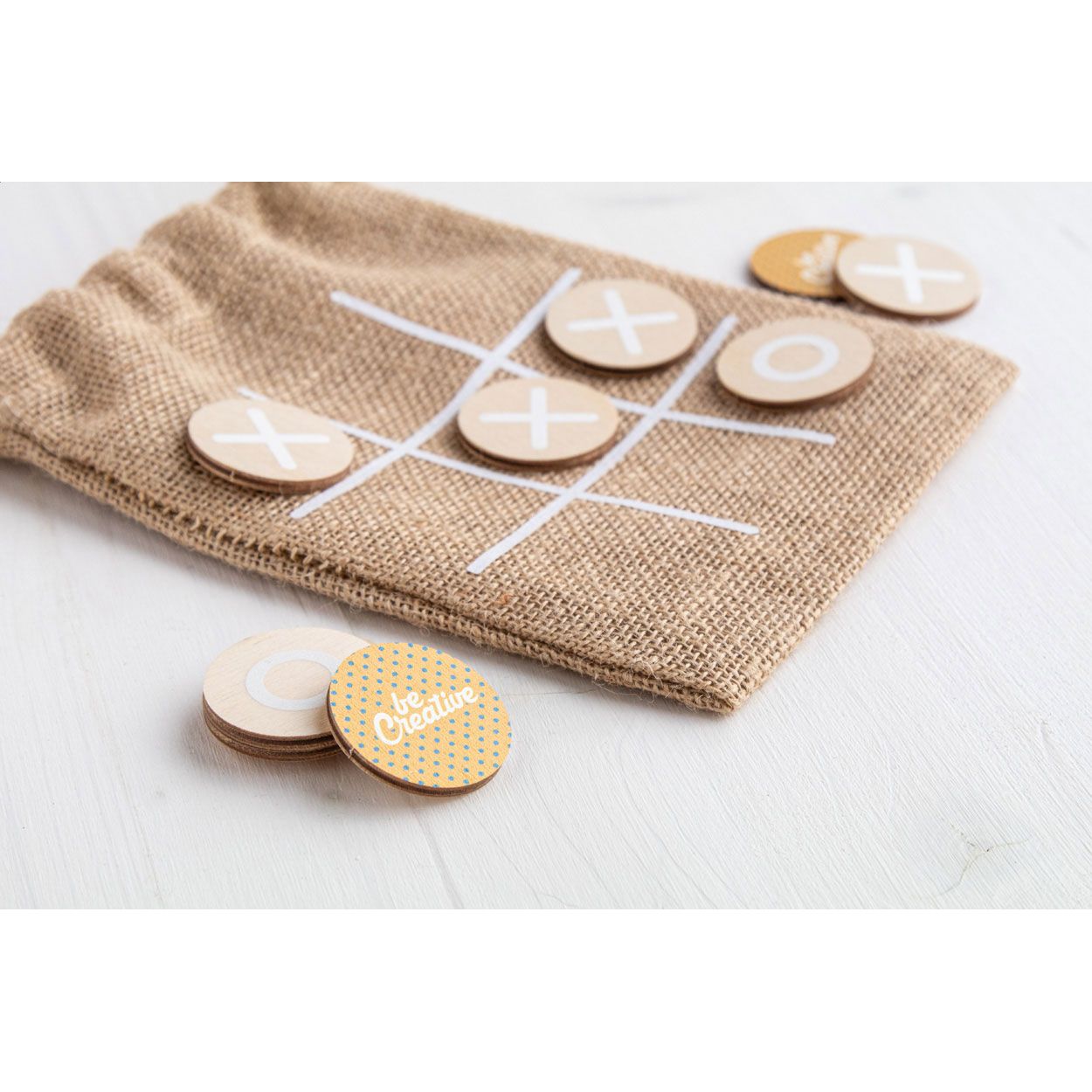Tic-Tac-Toe-Spiel JUX Creative - natur-572