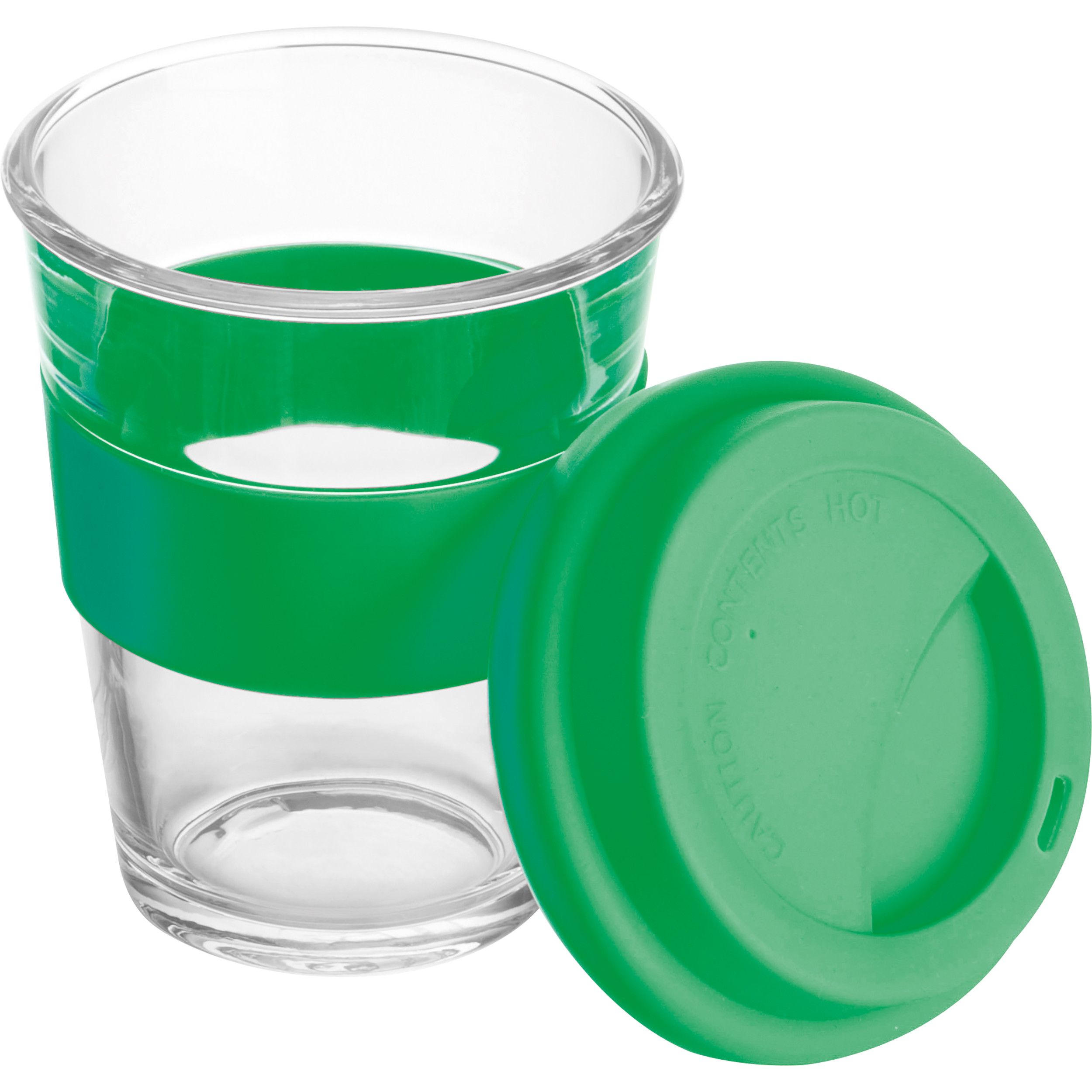 Becher aus Glas, 300ml - grün-872