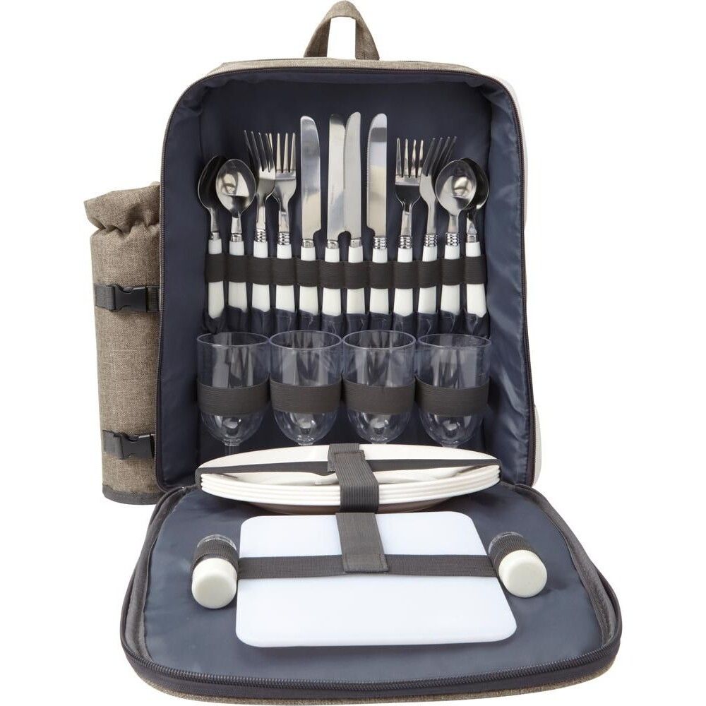 Picknick-Rucksack aus Polyester Allison - hellgrau-266