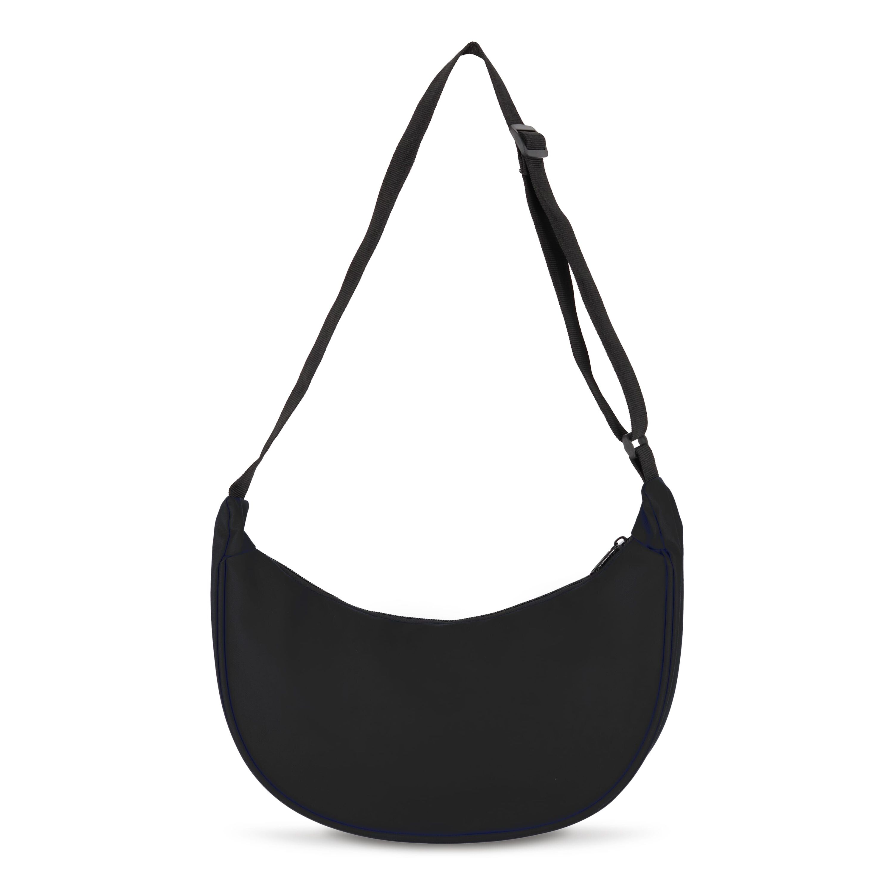 PU-beschichtete R-PET 600D Halbmond-Tragetasche - schwarz-218
