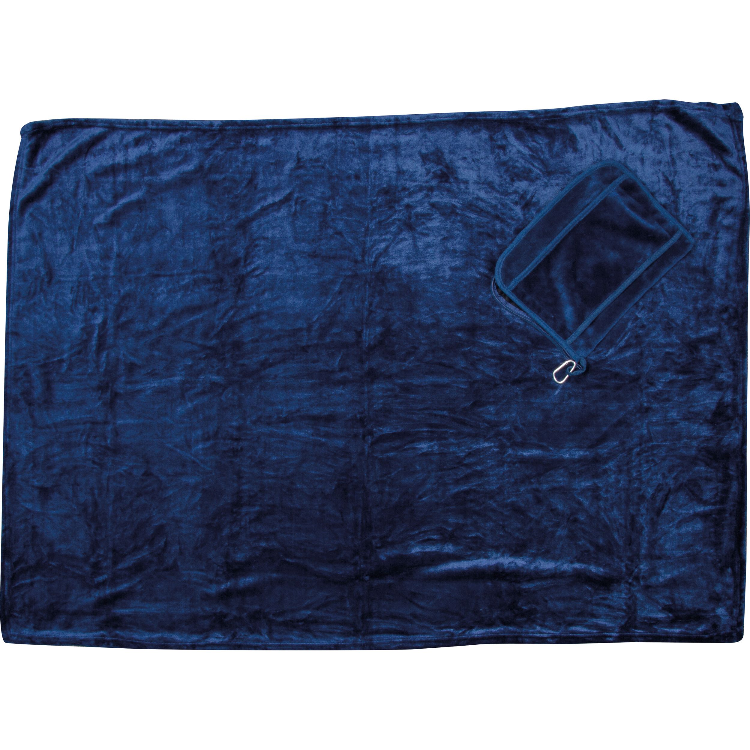 2 in 1 Kuscheldecke mit Kissen CONRAD - dunkelblau-720
