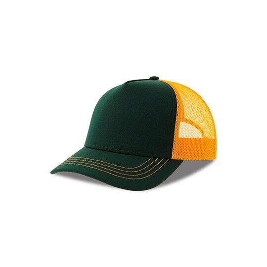 Rapper Canvas Cap Recycled - bottle green - yellow-264