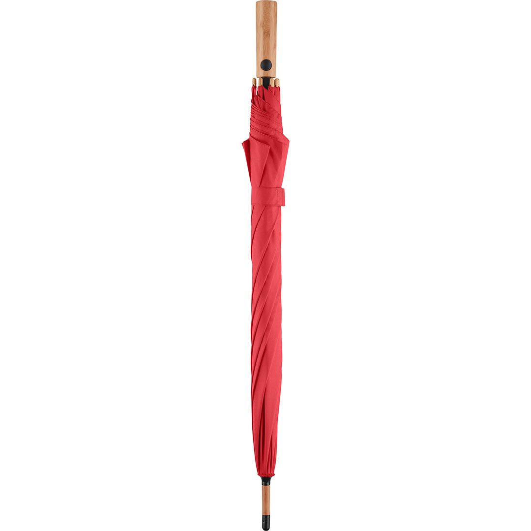 AC-Midsize-Bambus-Stockschirm ÖkoBrella mit waterSAVE® Bezug Ø112 cm - rot-597