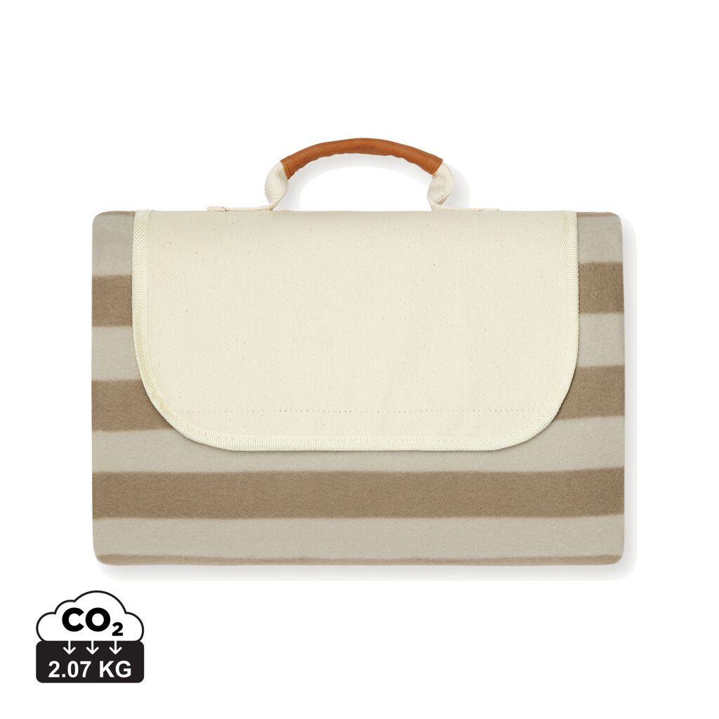 VINGA Alba GRS rPET kleine Picknickdecke - braun-960