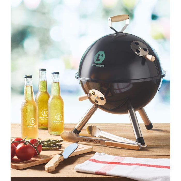 Grillzange Edelstahl INIQ - holz-592