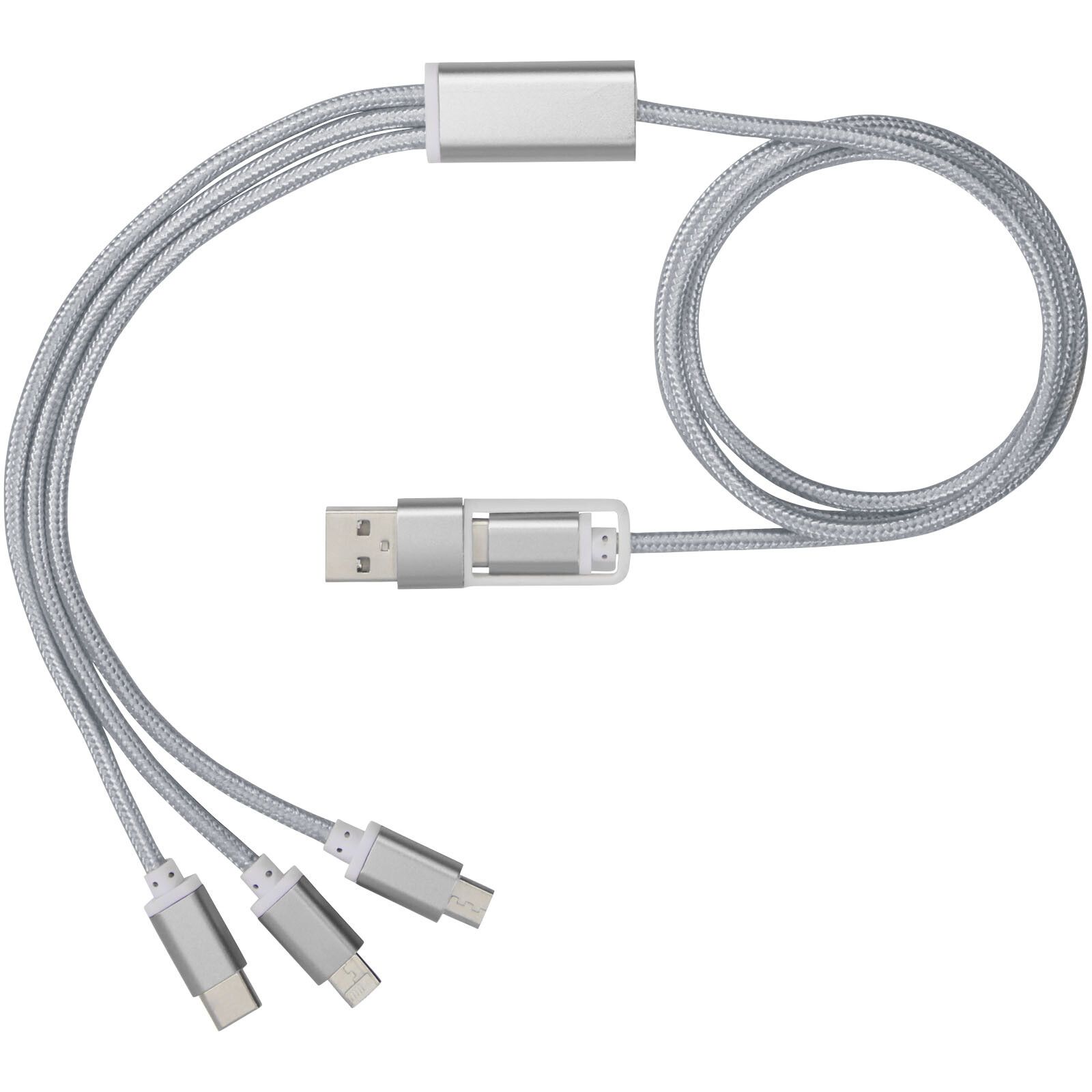 Versatile 5-in-1-Ladekabel - silber-531
