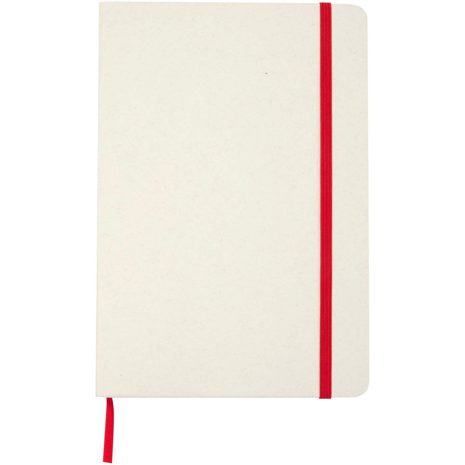 Bass A5 recyceltes Notizbuch, liniert - rot-803